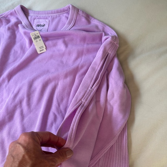 aerie Women’s Lavender Crewneck Pullover Sweater - Picture 2 of 4